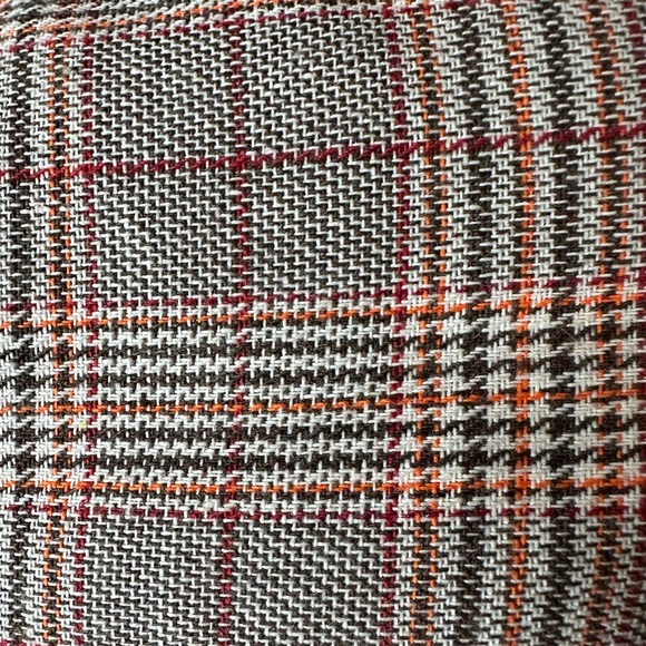 🍓[ Charlie Moss ] Tailored Ruffle Hem Plaid Wiggle Dress - Picture 13 of 16